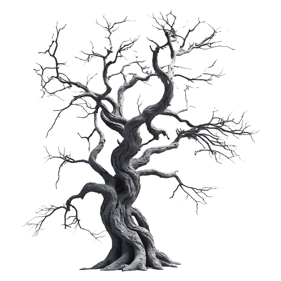 Bare Tree Illustration Isolated for Digital Art Design Projects png