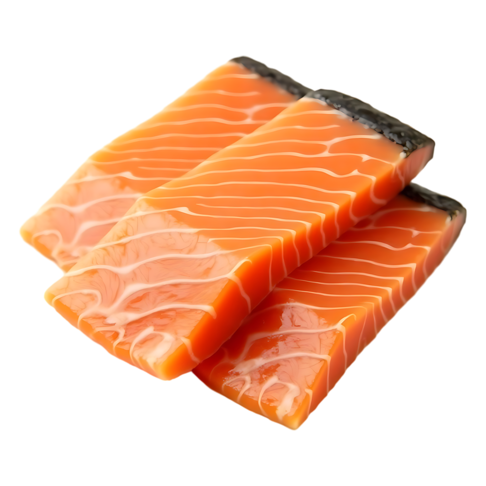Fresh Wild-Caught Salmon Steaks Rich in Omega-3 and Nutrients png