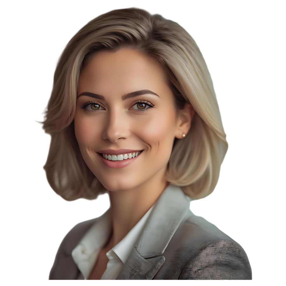 Professional Businesswoman Portrait High-Quality Stock Image for Corporate Branding png