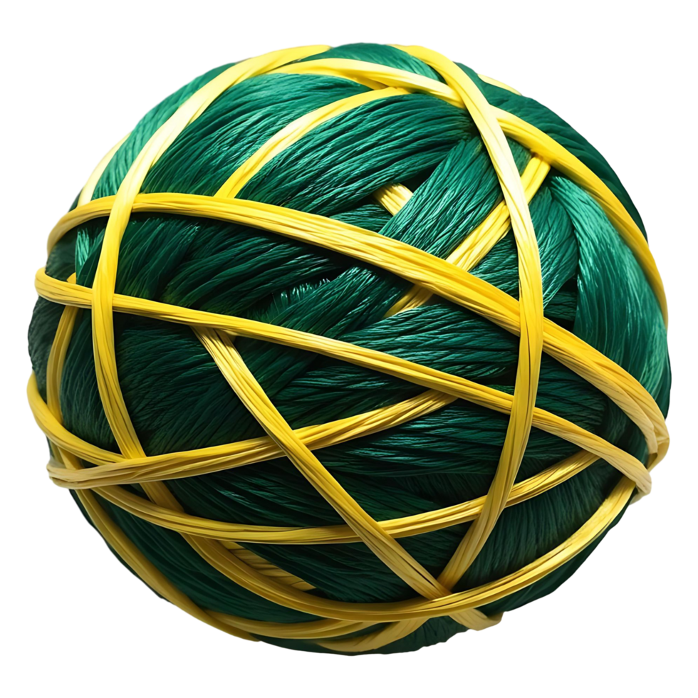 Realistic Woven Green Orb Perfect for Eco Designs Branding png