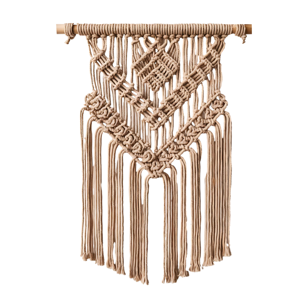 Macram Wall Hanging with Tassels Perfect Modern Farmhouse Styleor png