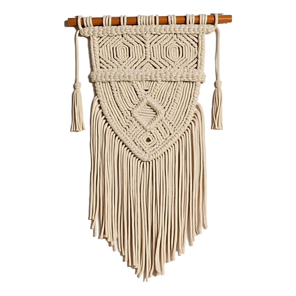 Bohemian Macrame Tapestry Perfect for Living Room Bedroom png