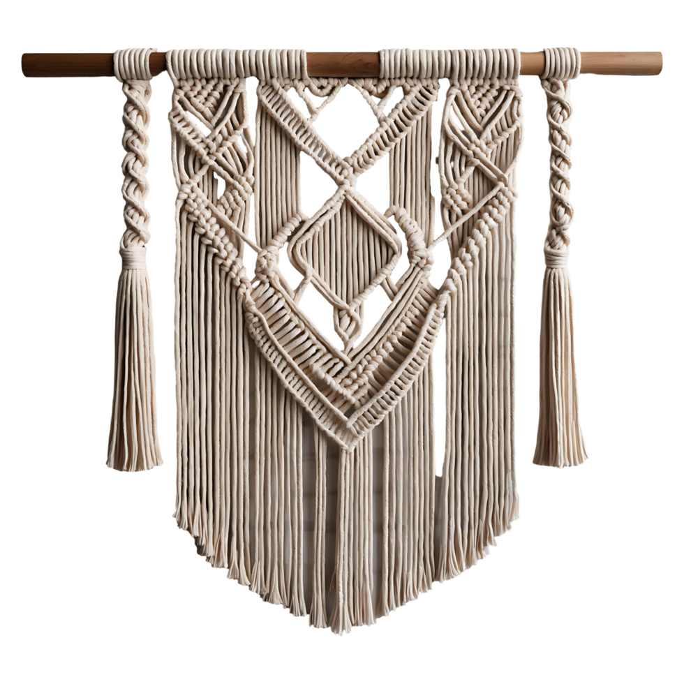 Large Macram Wall Hanging Handmade Art for Cozy Spaces png