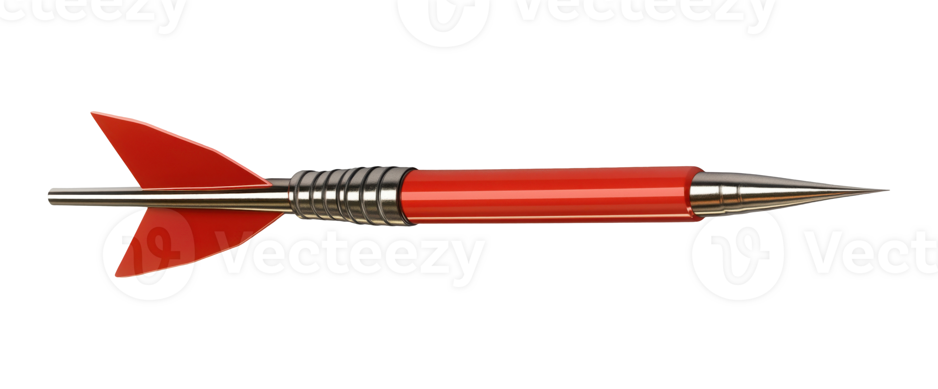 Red dart arrow isolated on transparent background png