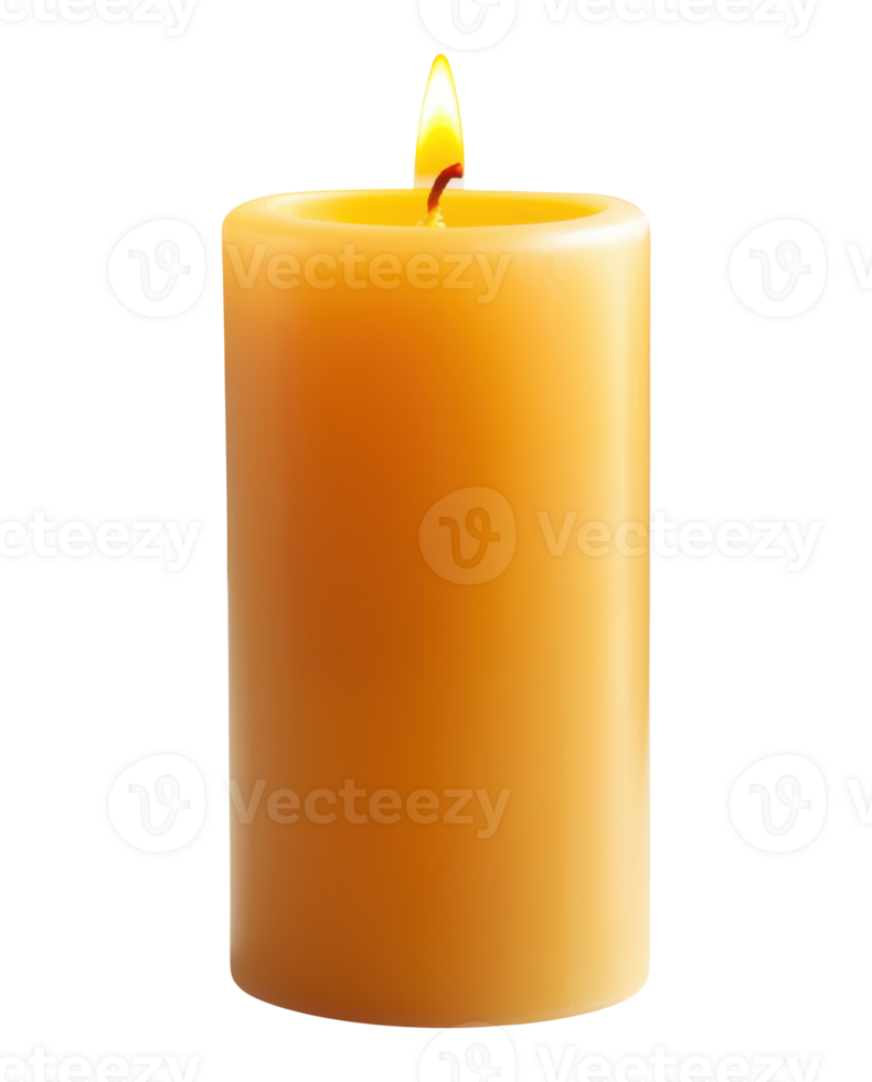 One Wax Pillar Candle png