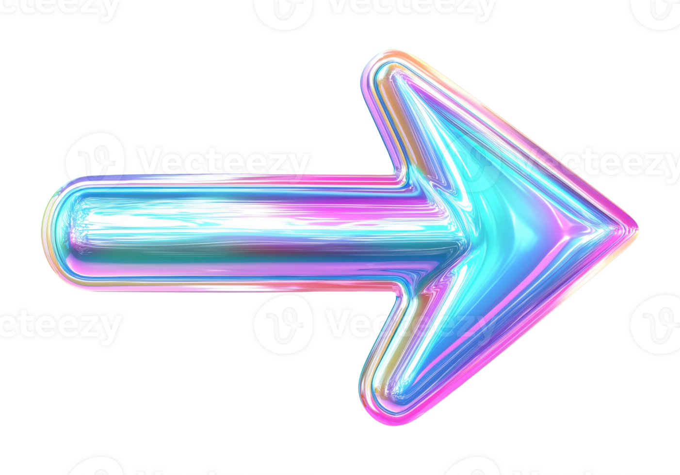 Holographic Arrow Illustration png