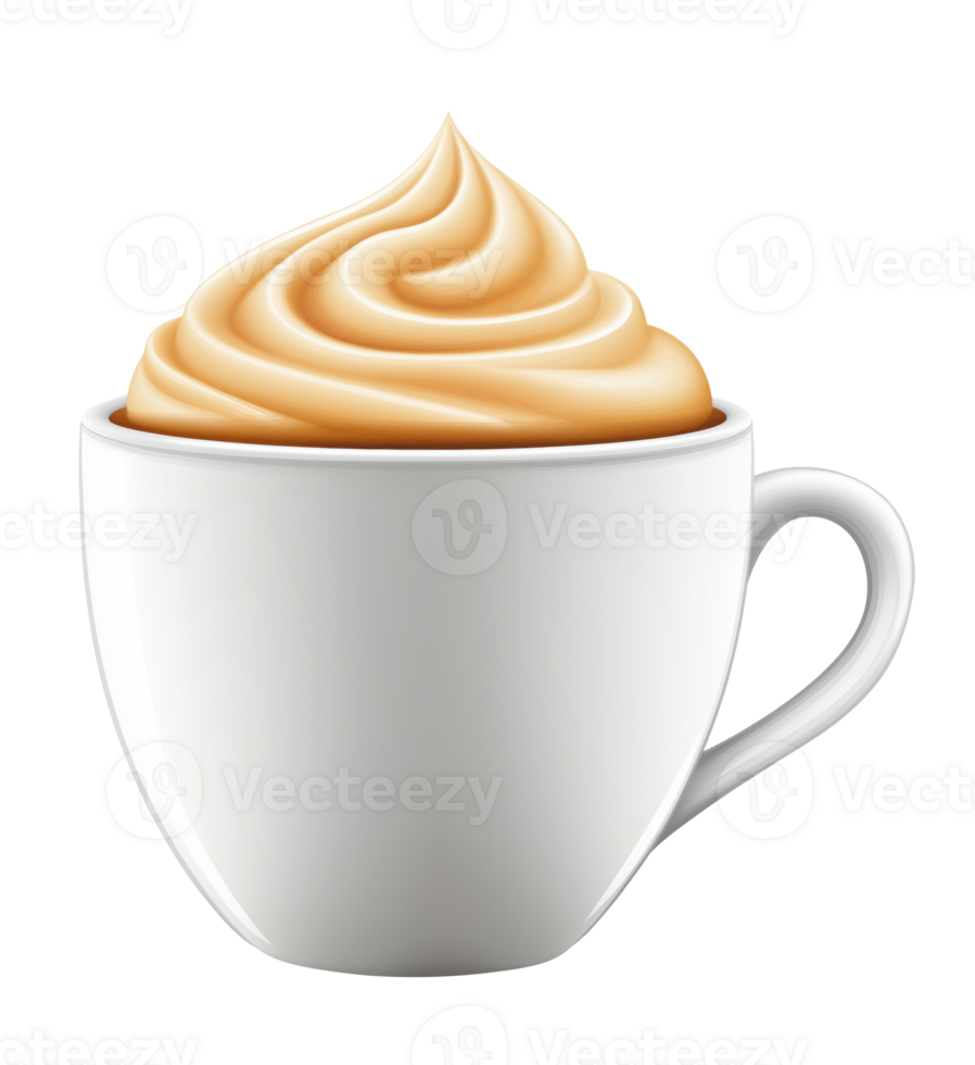 Illustration of a Cappuccino Cup Cut Out png
