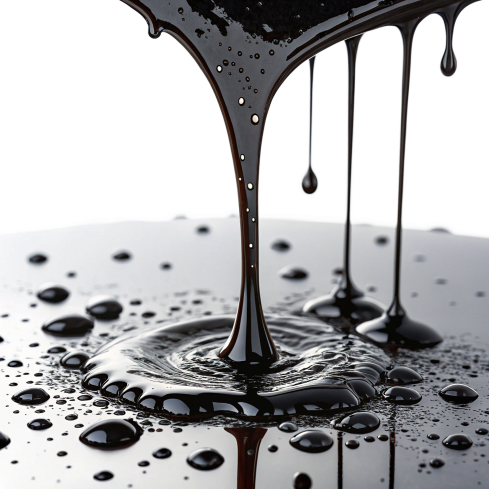 Abstract dripping black liquid png