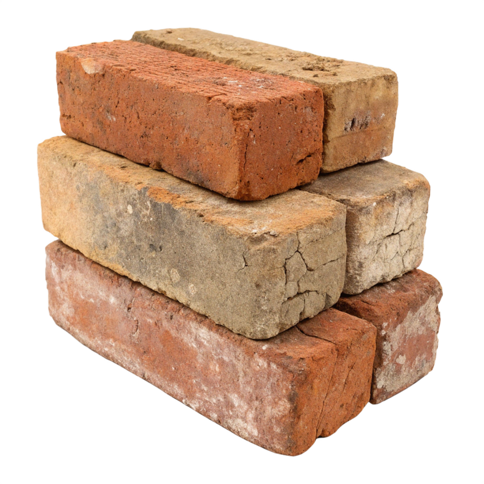 A stack of weathered bricks png