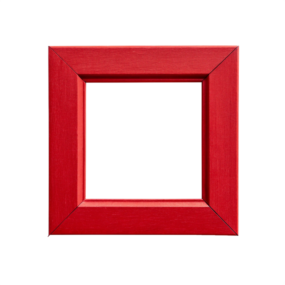 A red square frame png