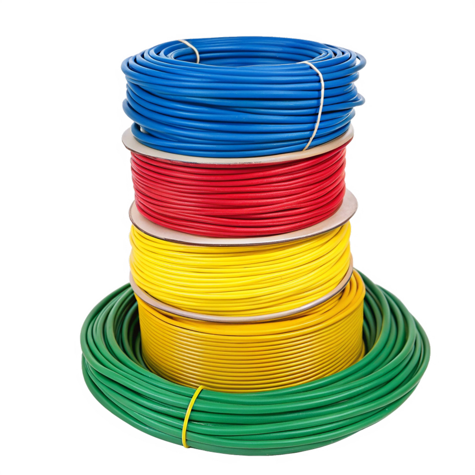 Colorful electrical cables png