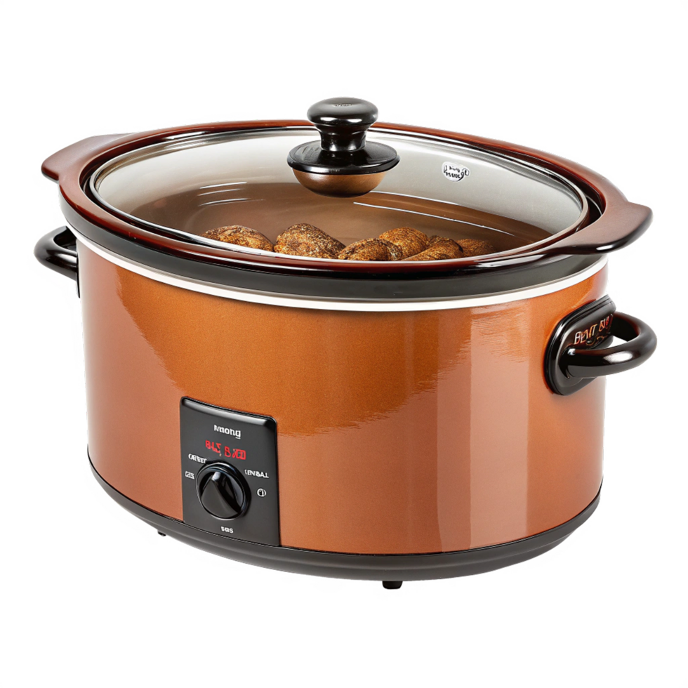 Crock pot on transparent background png