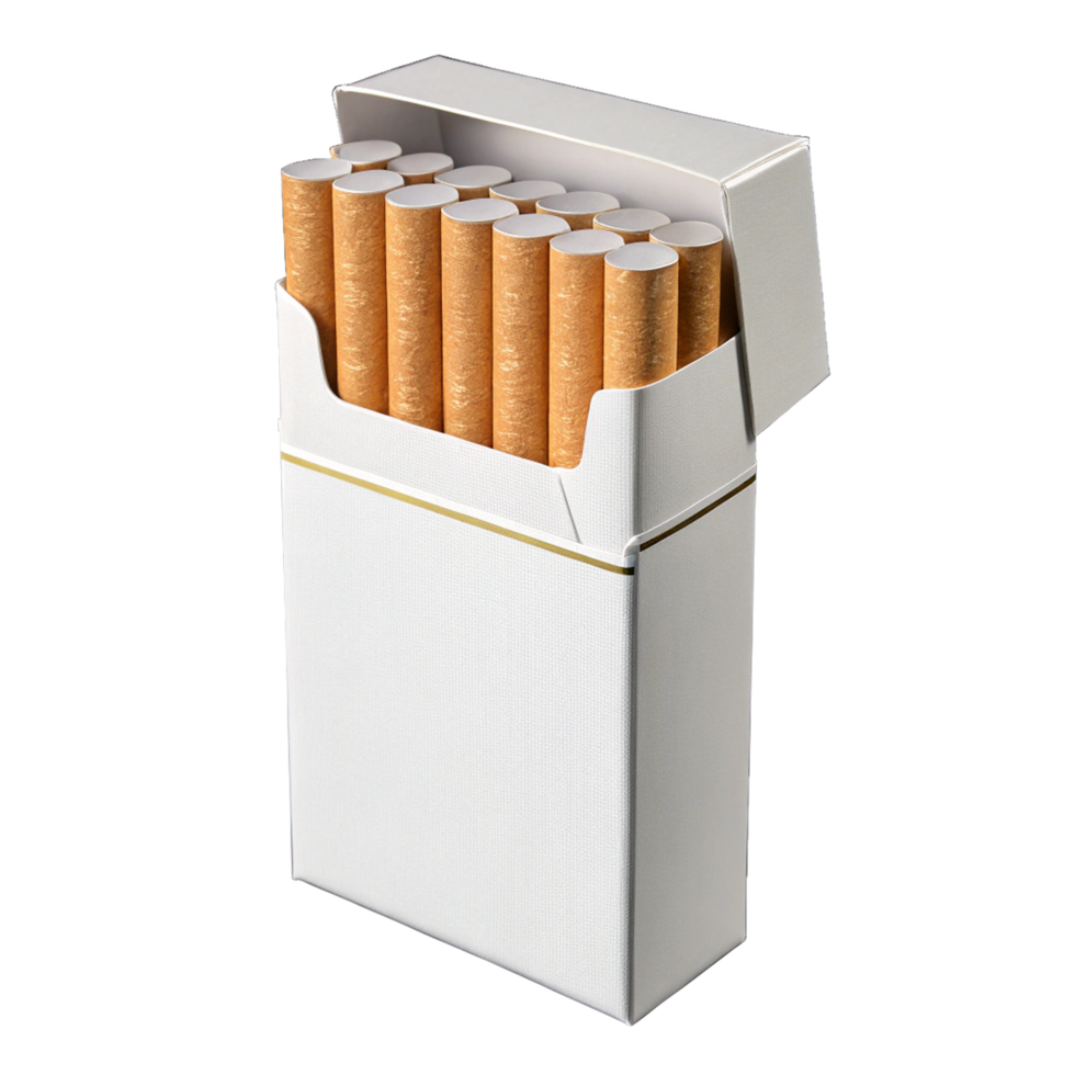 Blank Cigarettes Pack on a transparent background. png