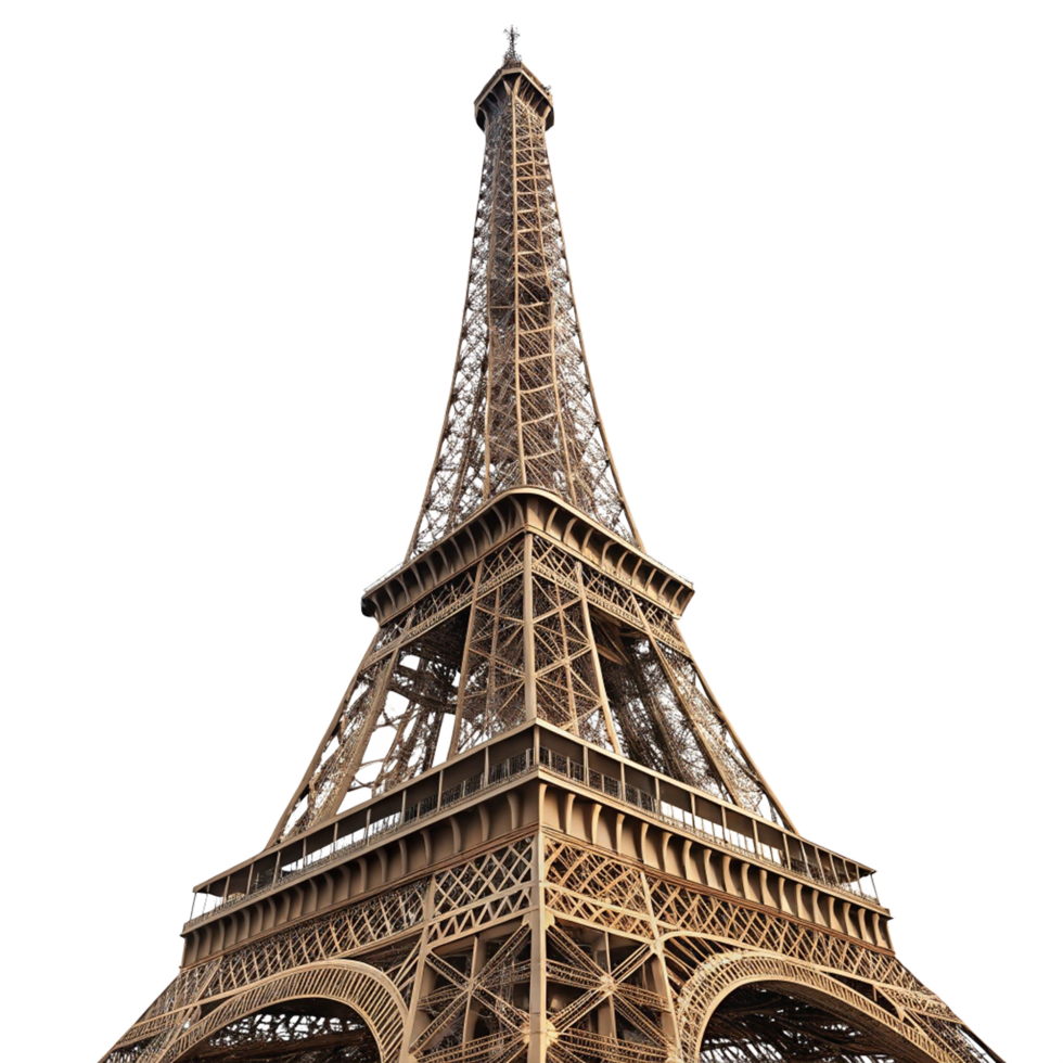 View of famous Eiffel Tower in Paris png
