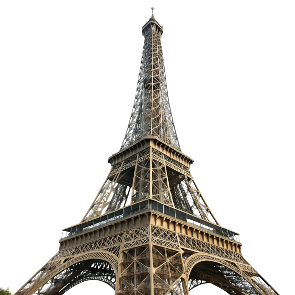 Eiffel tower in paris isolated on transparent background png
