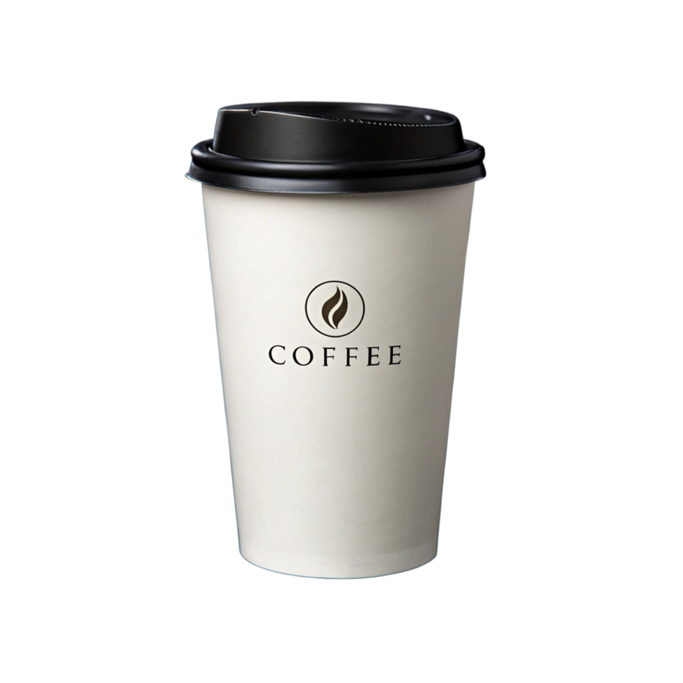 Disposable coffee cup png
