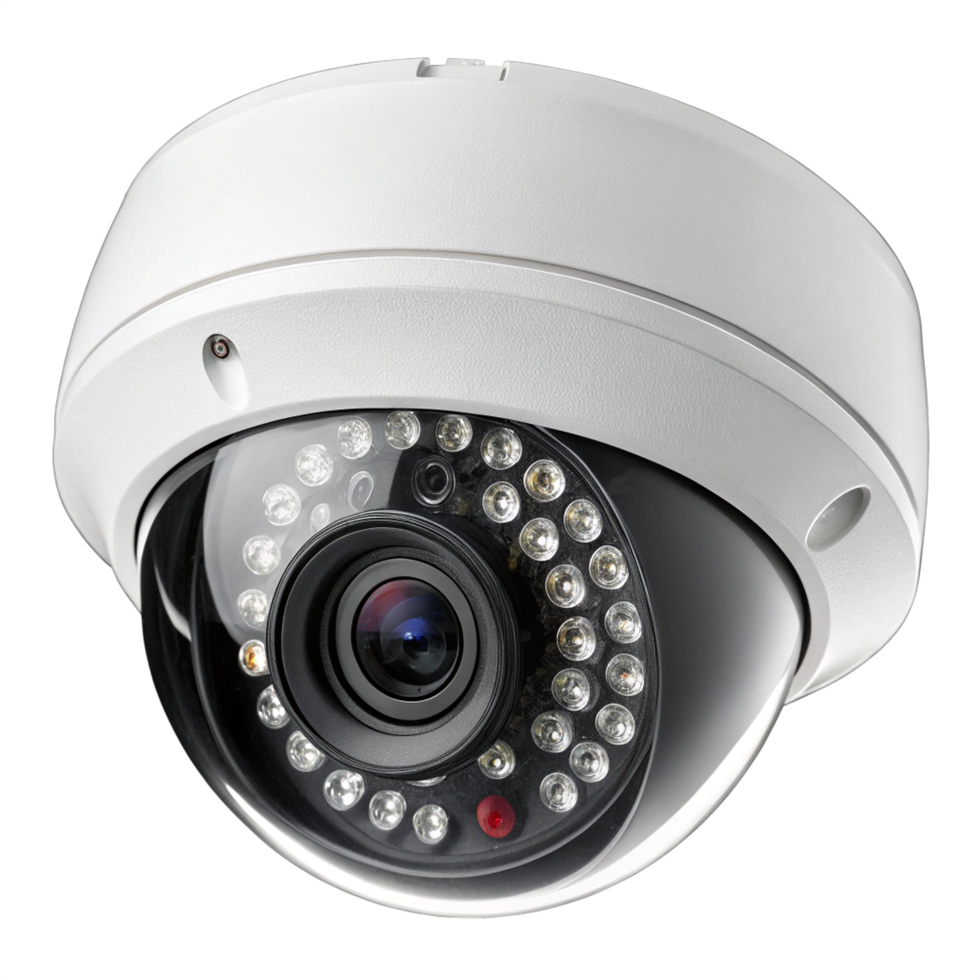 Highdeifinition dome camera isolated png
