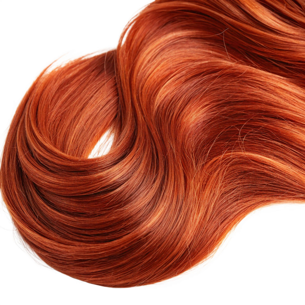 Luscious auburn hair png