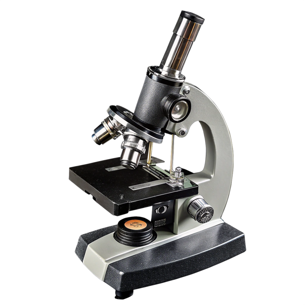 Close-up of microscope against transparent background png
