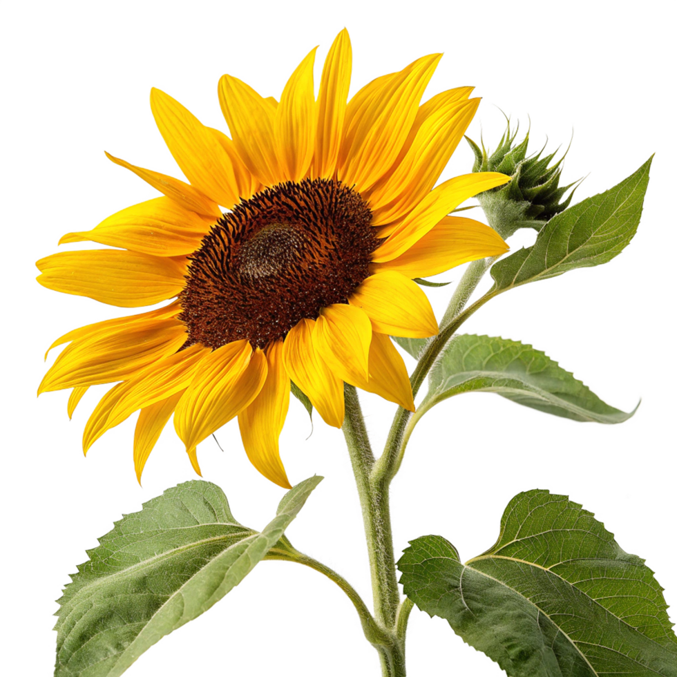 Flower of sunflower isolated on transparent background png