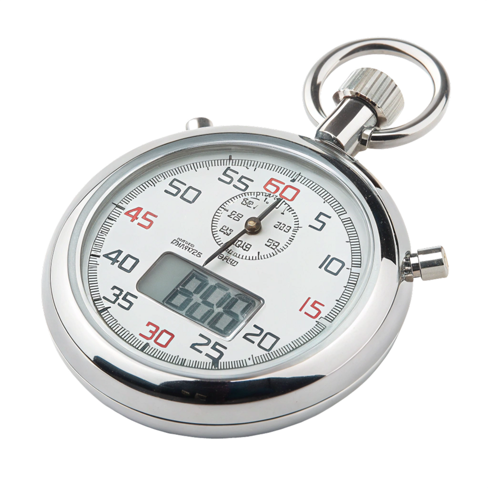 Stop watch on transparent background png