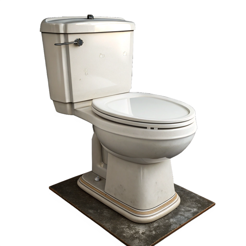 Toilet on transparent background png