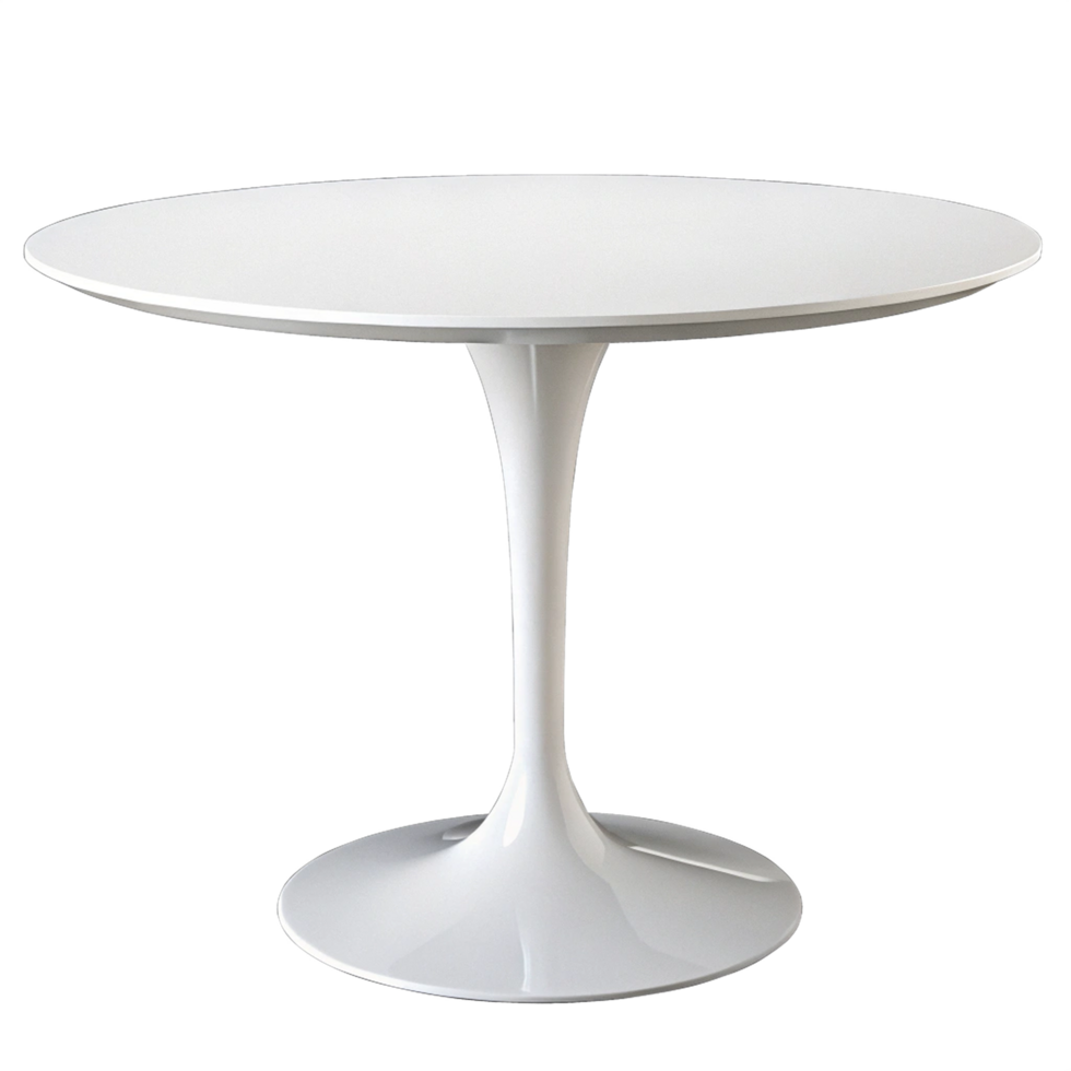 White round table png
