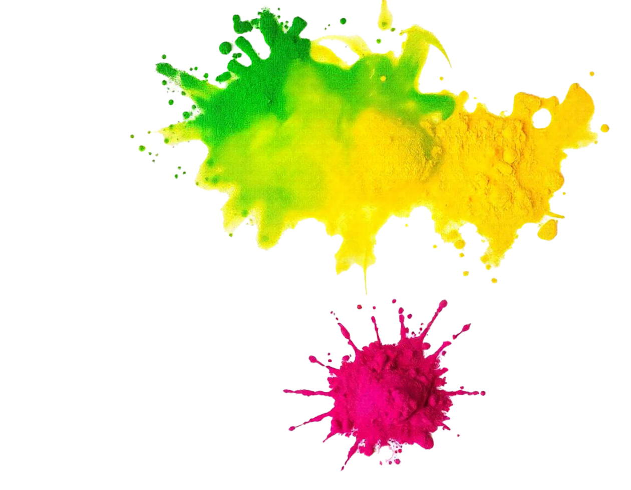 Bright holi powder color png