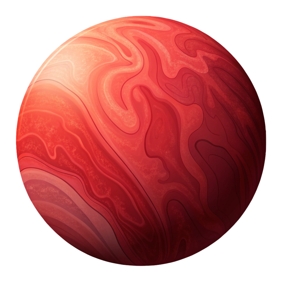 Abstract red ball png