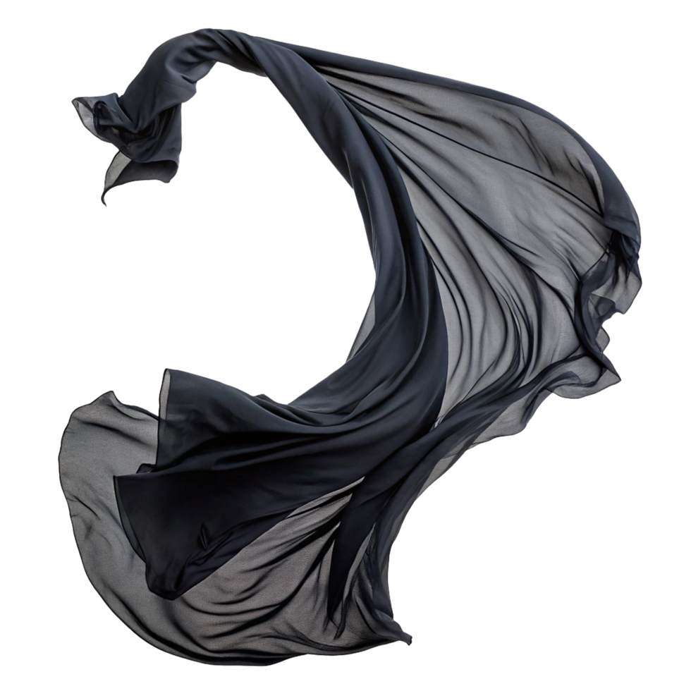 Abstract black fabrick png
