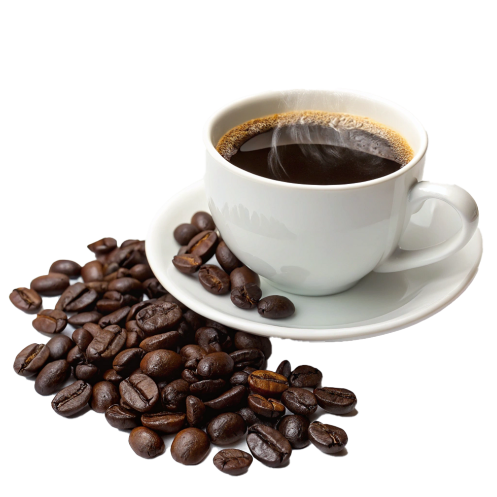 Realistic aromatic black coffee png