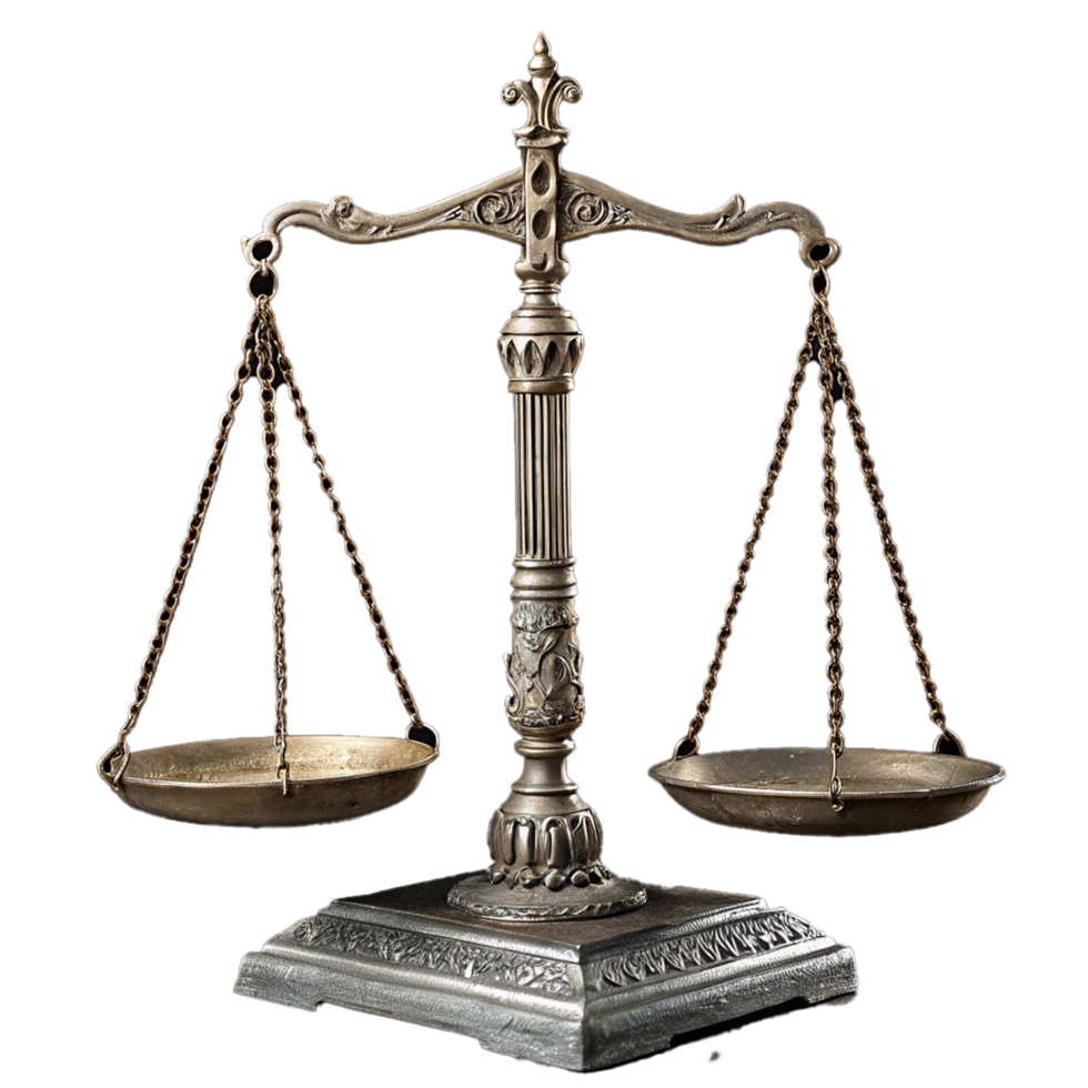 Realistic balance scale png
