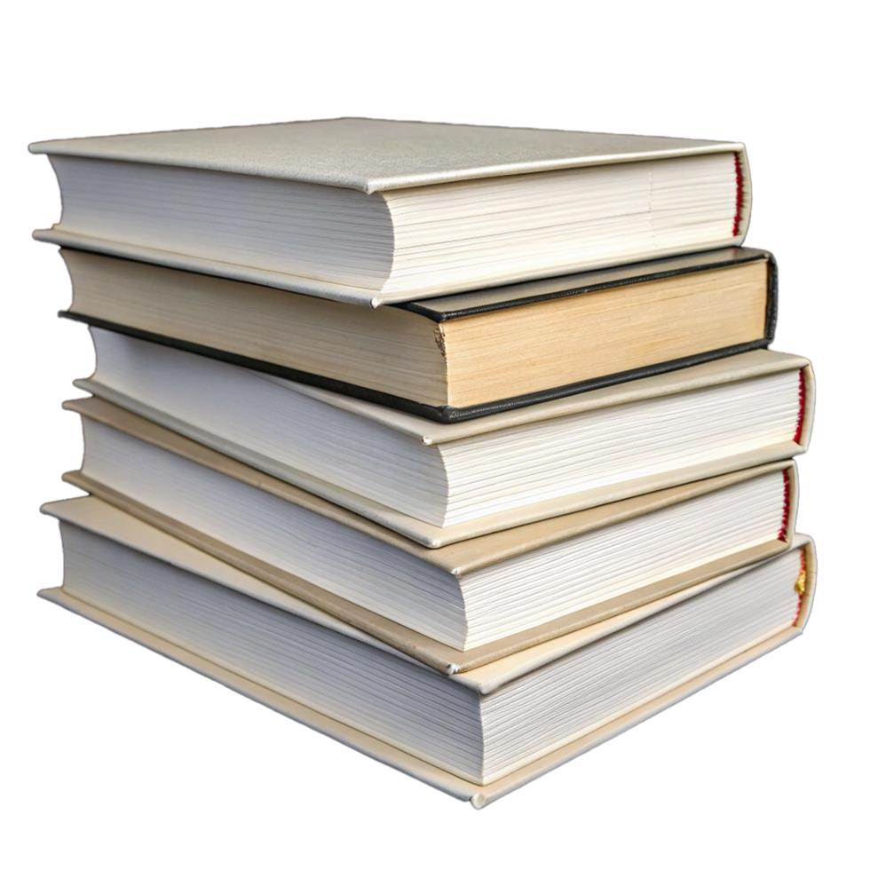 A sack of blank white books png