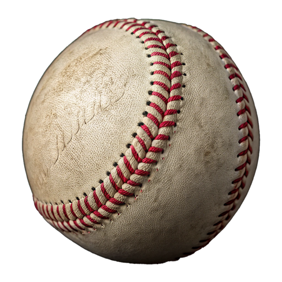 Realistic baseball isolated png
