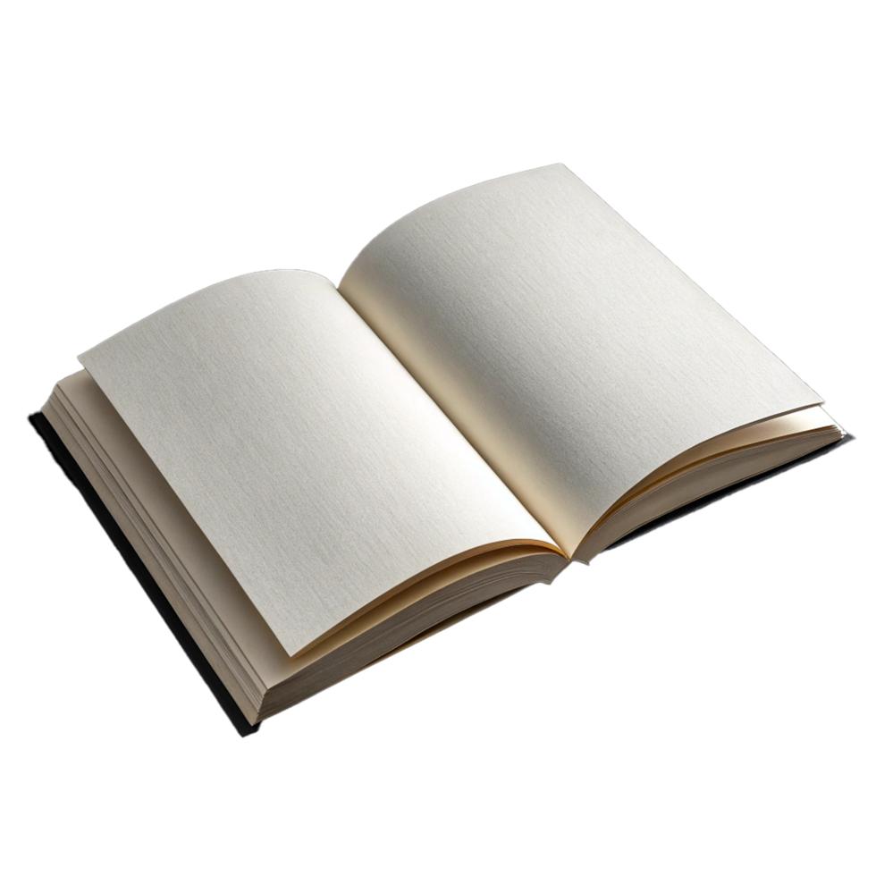 Open White book png