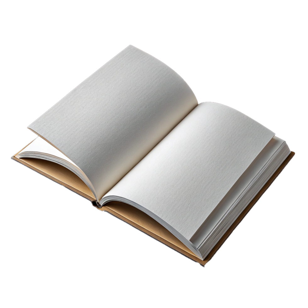 Blank open book png