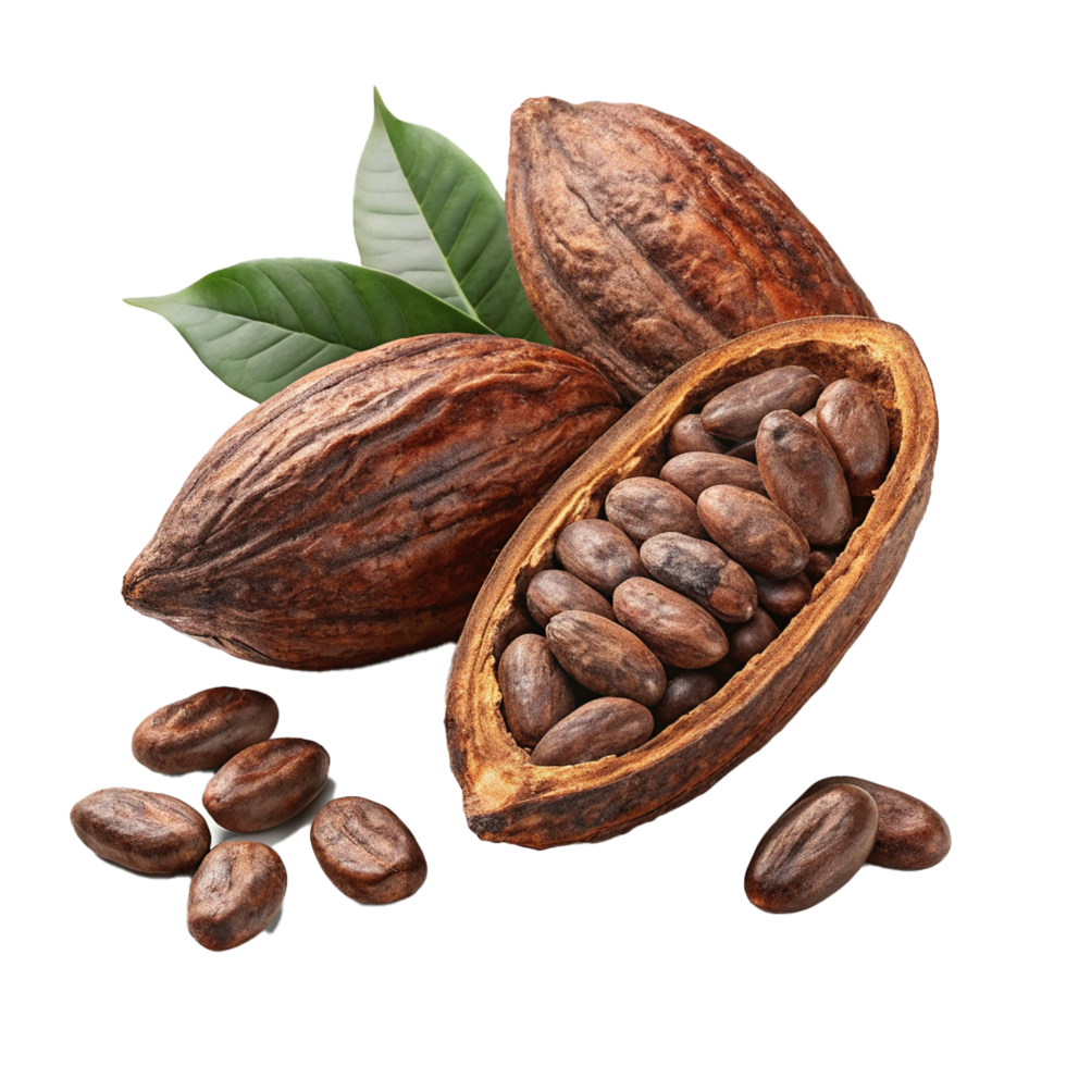 Cocoa beans the raw ingredient of chocolate png