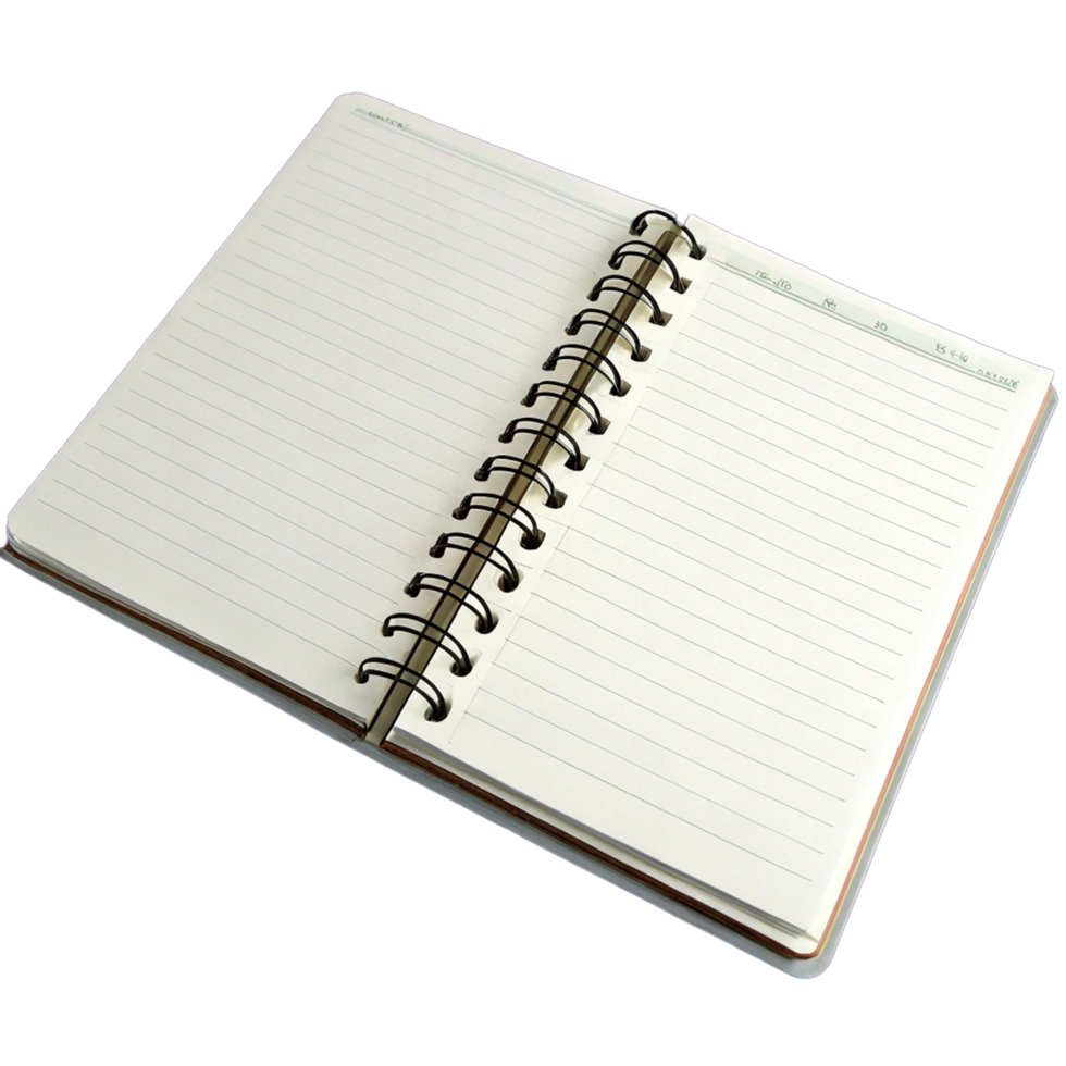Blank sprial notebook png