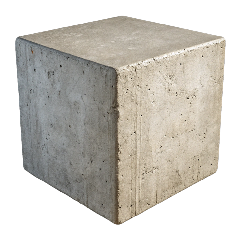 Concrete Cube A Study in Texture and Form png
