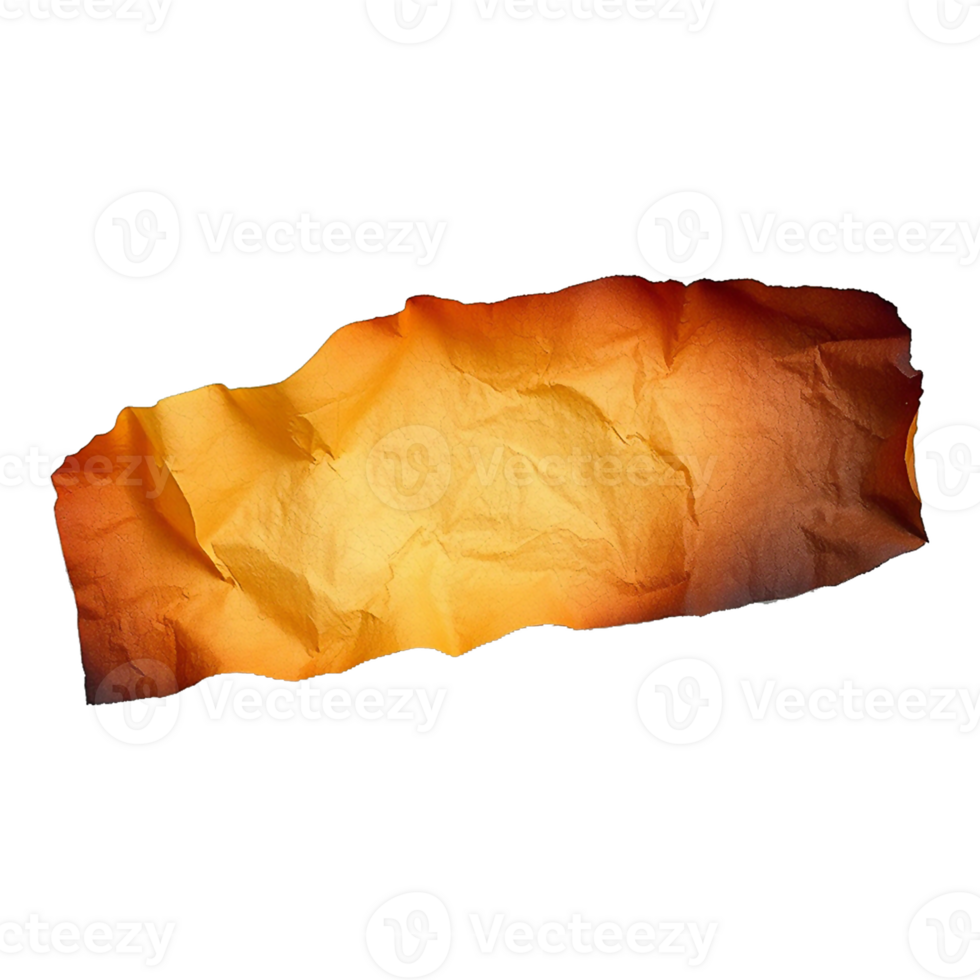 crumpled paper on a transparent background png