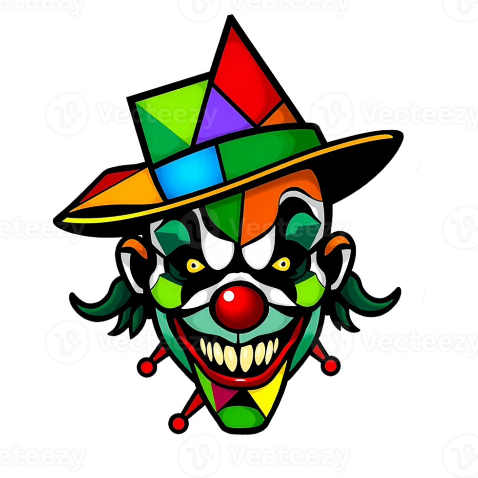 a clown with a hat on his head transparent background png