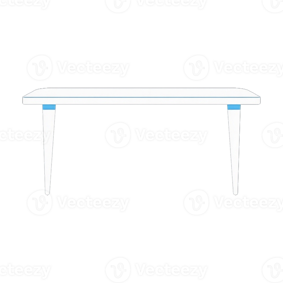 table icon, cartoon style, isolated on transparent background png