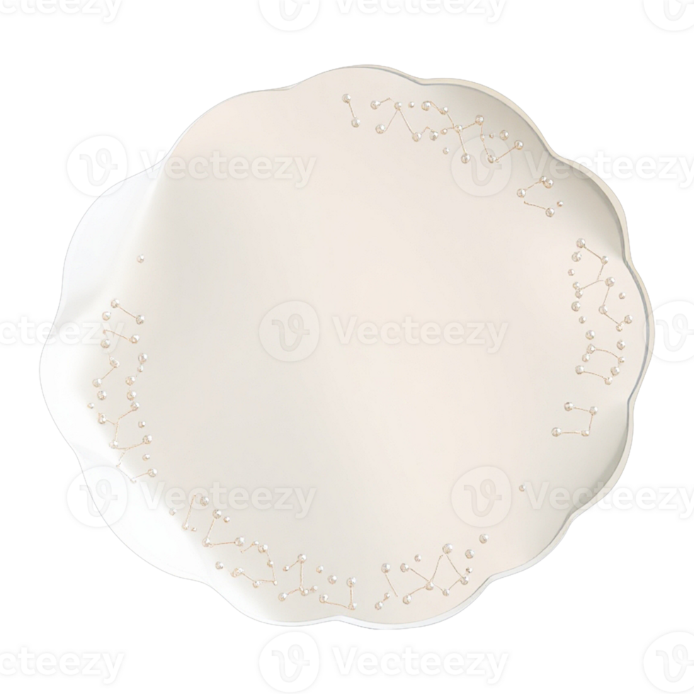 a white plate with a hole in it on a transparent background png