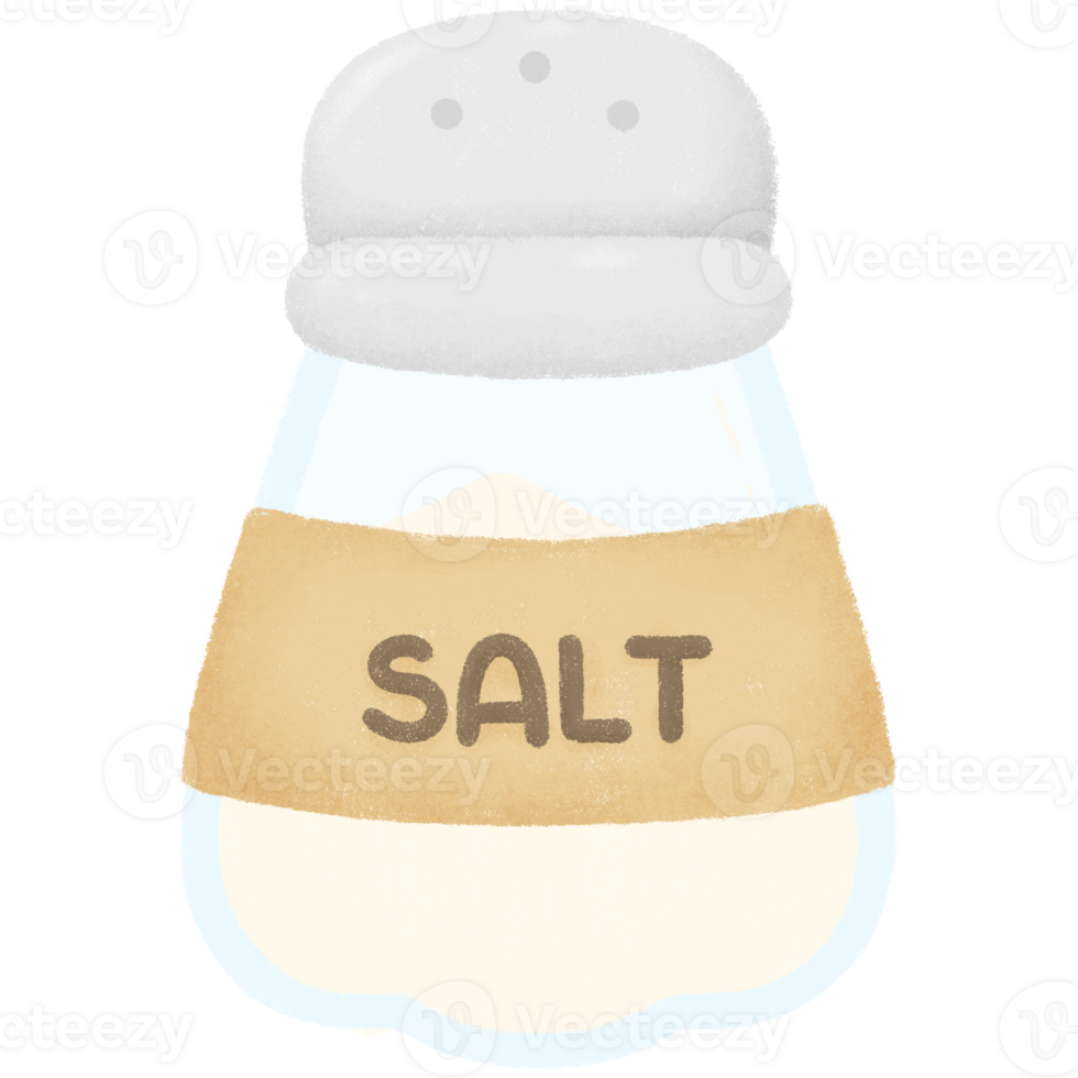 Salt in salt shaker png