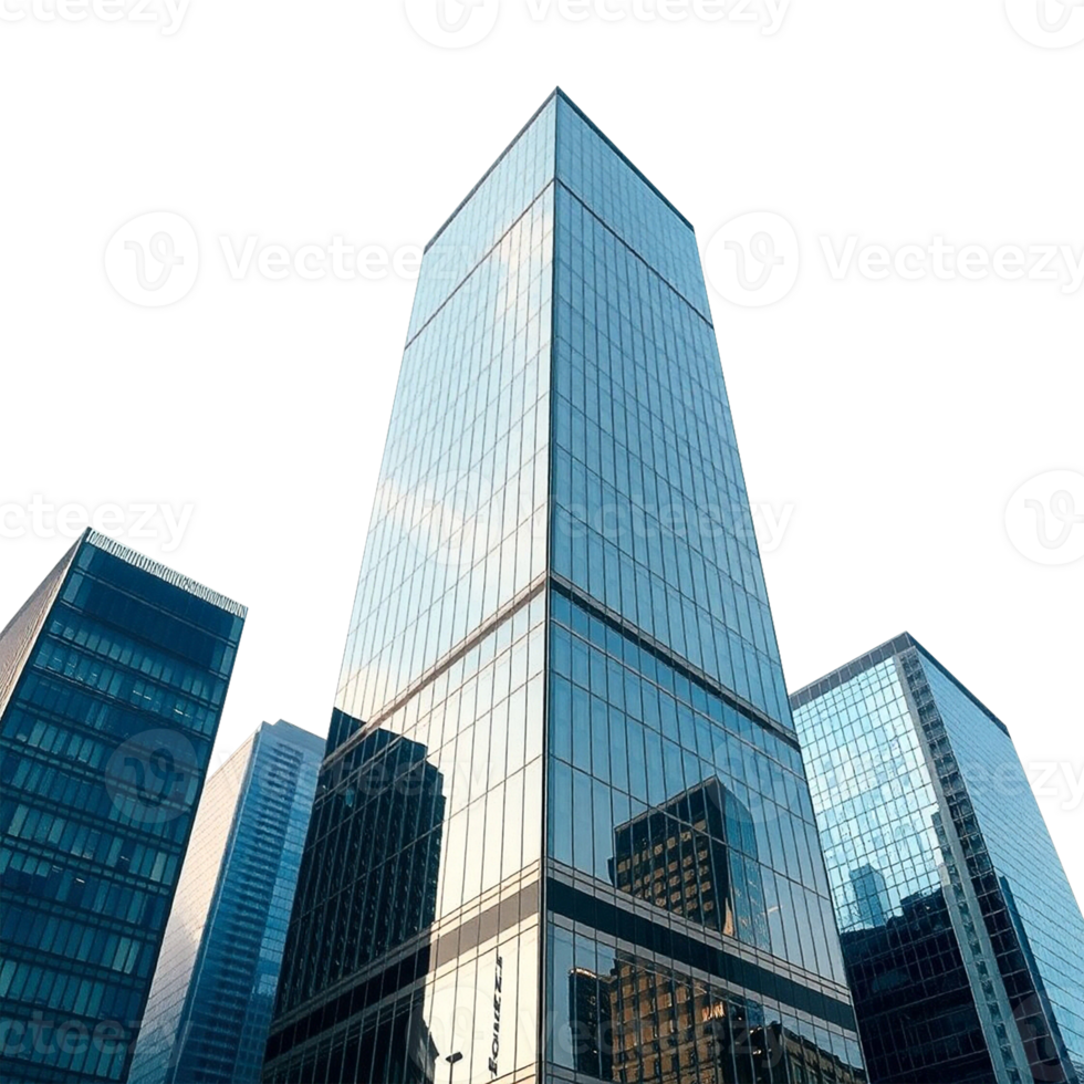 high rise building with glass windows and tall buildings png