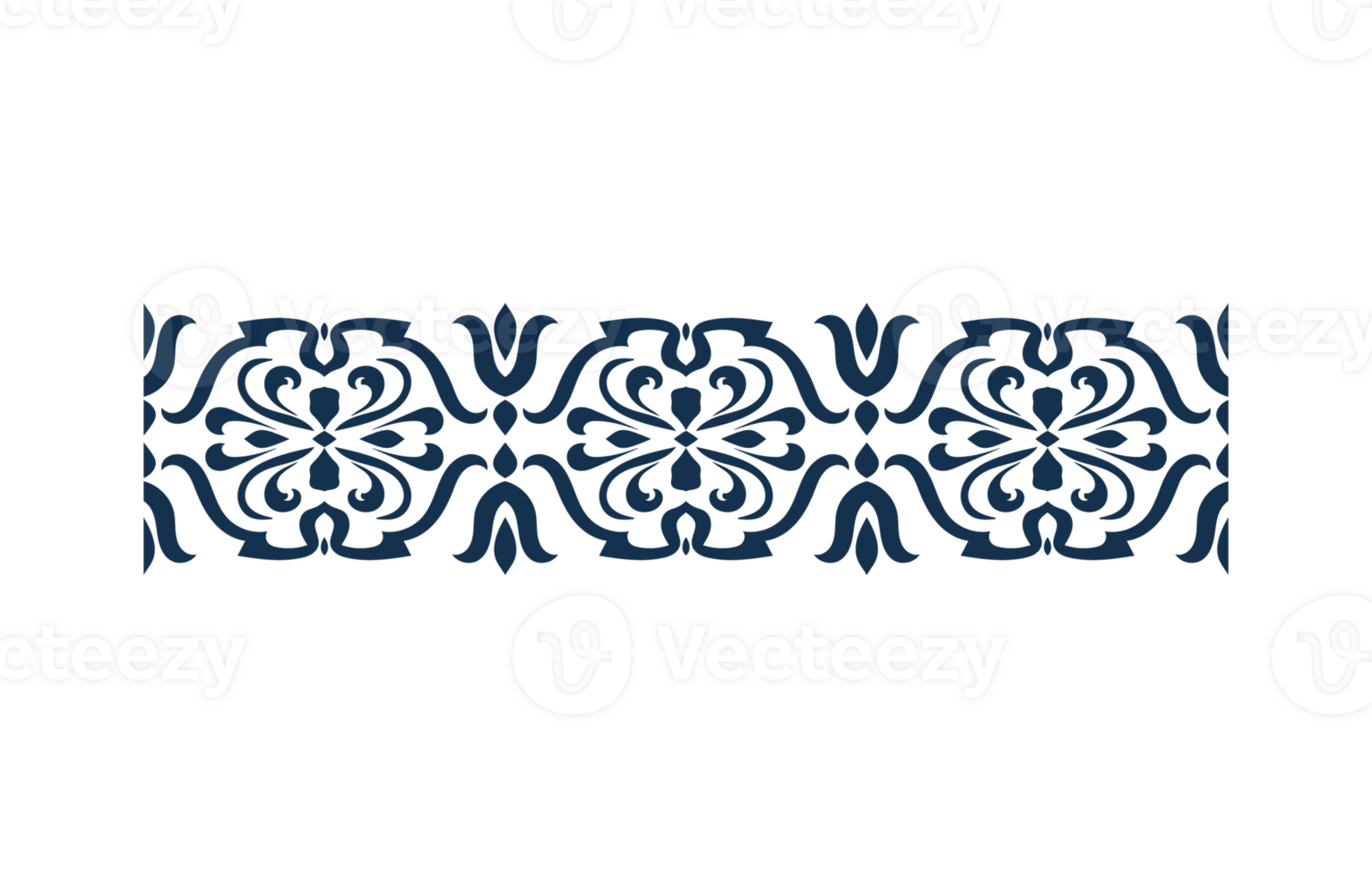 Delicate stencil pattern with a continuous floral border and an elegant abstract frame. png