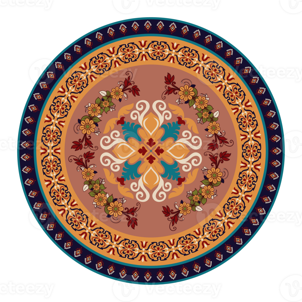 Mosaic Tile Designs, Elegant Patterns for Decorative Rugs png