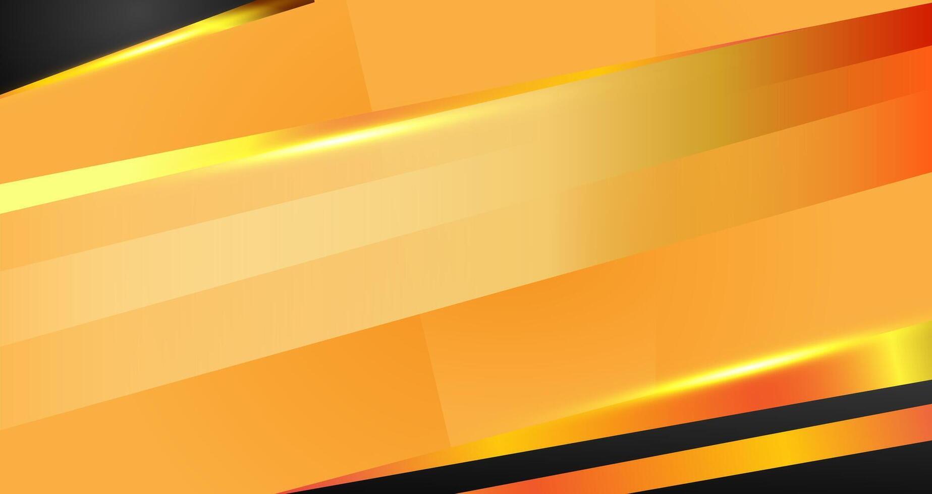 Abstract gold and black luxury Gradient background elements and glitter light lens flare effects vector