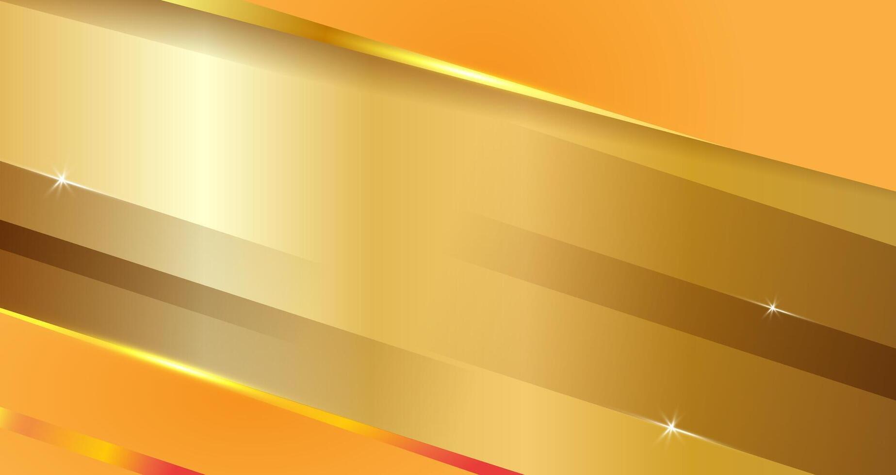 Abstract gold luxury Gradient background elements and glitter light lens flare effects decorations Bright gold stripy metallic backdrop. vector