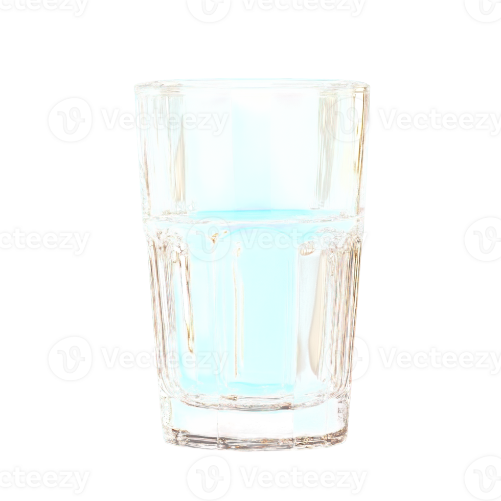 clear empty glass cup isolated on transparent background png